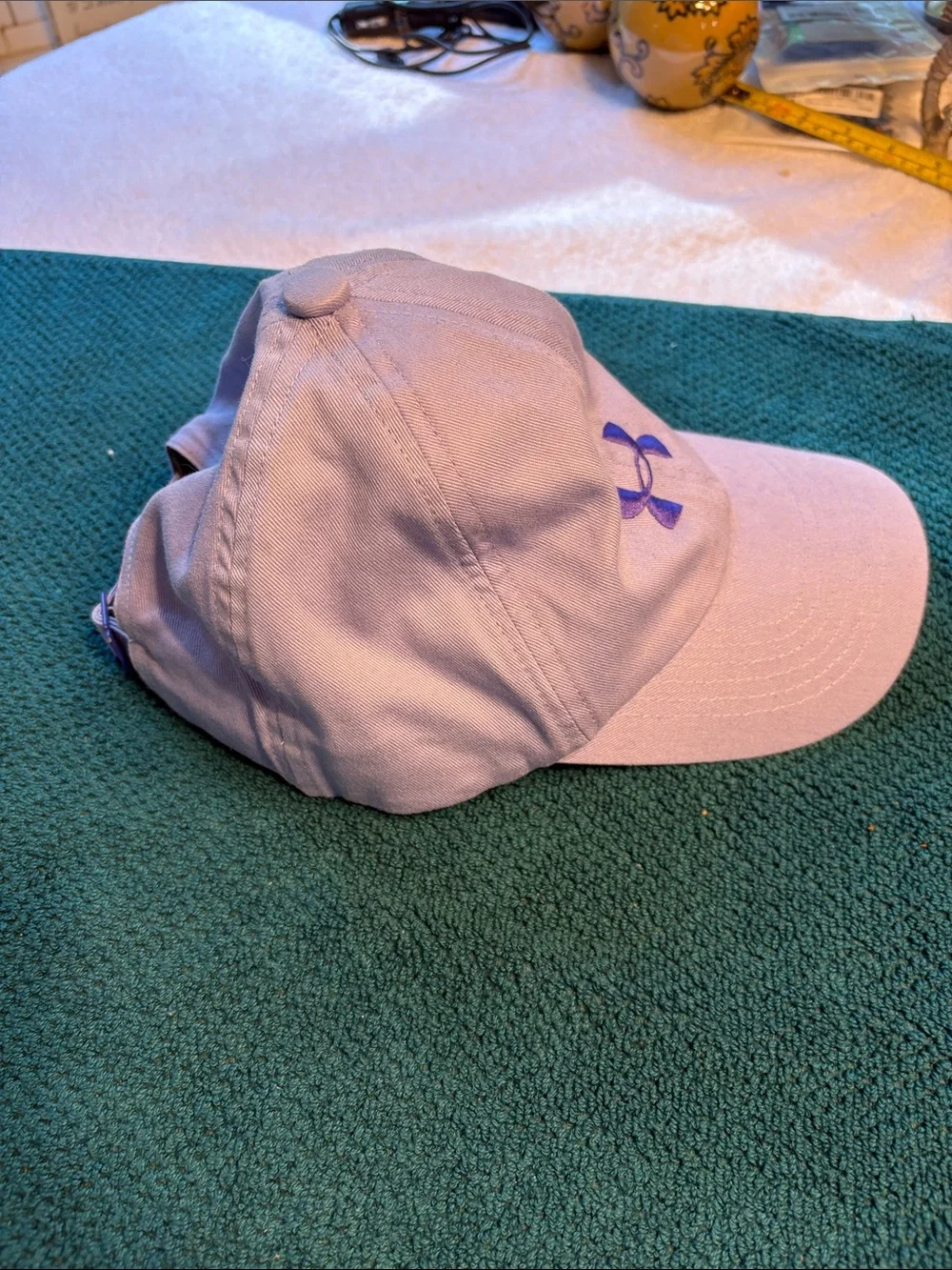 Under Armour Youth 100% Cotton Purple Ball Cap with Embroidered Logo